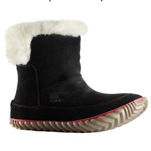 Sorel Women's Out 'N About Slipper Booties Black Sz 9